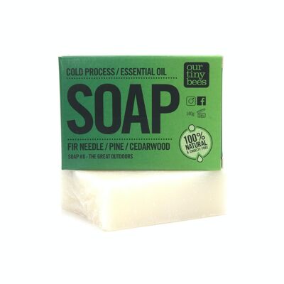 Soap #8 Fir Needle / Pine / Cedarwood (140g Big Block)
