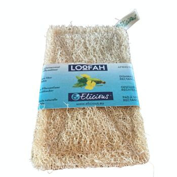 Loofah compostable - tampon à vaisselle, rectangle 3
