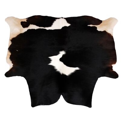 Tapis en peau de vache Peau de vache en cuir naturel Tapis marron et blanc Animal print-2411
