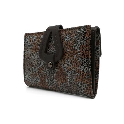 Monedero Mujer Pequeño | Cartera Mujer | Hecho España | RFID | Billetera de Piel | Ref. 32022 Marron