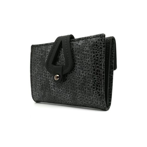 Monedero Mujer Pequeño | Cartera Mujer | Hecho España | RFID | Billetera de Piel | Ref. 32022 Negro