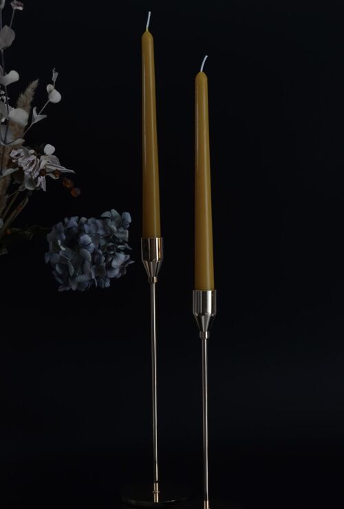 BEESWAX DUO DINNER TAPERS