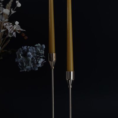 BEESWAX DUO DINNER TAPERS