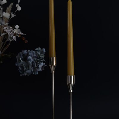 BEESWAX DUO DINNER TAPERS