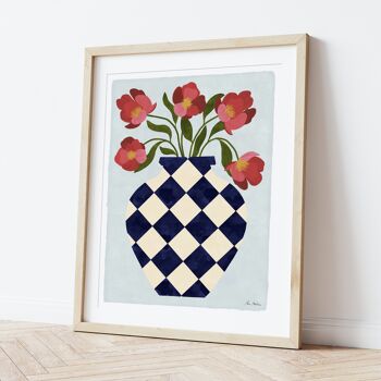 ART PRINT "vase avec roses" -différentes tailles 2