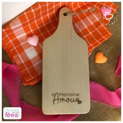 Small "Godmother of Love" cutting board (birth, pregnancy, baptism, communion)
