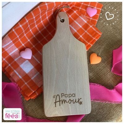 Small "Daddy of Love" cutting board (Father's Day, birth, pregnancy, baby, child)