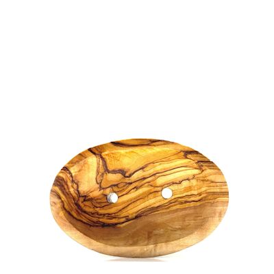 Mini portasapone in legno d'ulivo