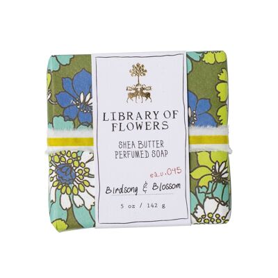 Library of Flowers Green & Blue Floral Soap