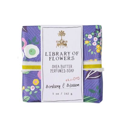 Library of Floweres Periwinkle Floral Bar Soap