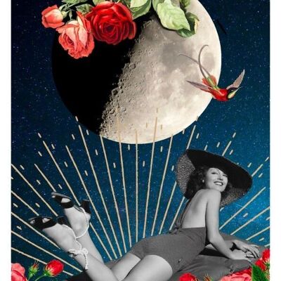 Poster Mondbaden