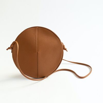 ONNA the small toffee leather crossbody bag