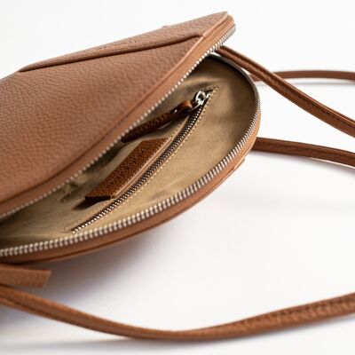 JINGU the large toffee leather shoulder bag