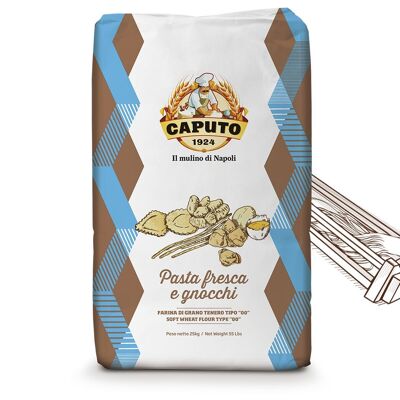 Caputo 00 harina de trigo blando para pasta fresca y ñoquis