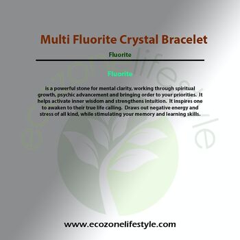 Bracelet Power - Bracelet Multi Cristal Fluorite 4