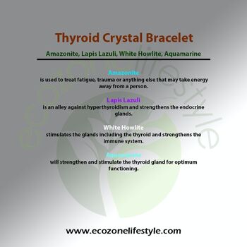 Bracelet de puissance - Bracelet en cristal de glande thyroïde 4