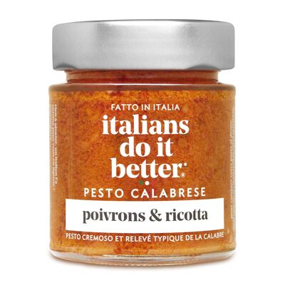 Sauce Pesto Calabrese - Poivrons et ricotta