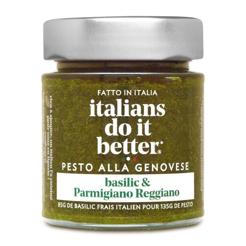 Sauce Pesto Genovese - Basilic et Parmigiano Reggiano AOP