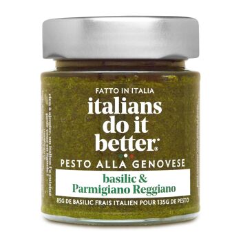 Sauce Pesto Genovese - Basilic et Parmigiano Reggiano AOP 1