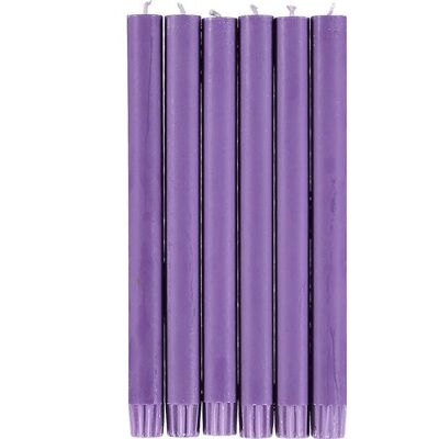 Doge Purple Eco Dinner Candles, 6 per pack