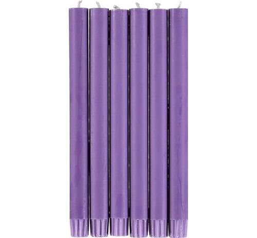 Doge Purple Eco Dinner Candles, 6 per pack