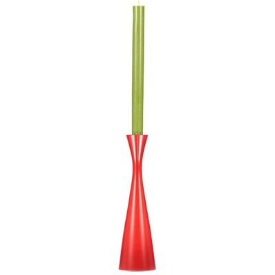 Tall Oriental Red Candleholder