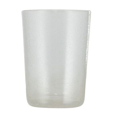 Pearl White Handmade Glass Tumbler