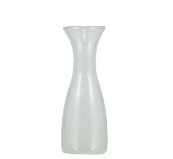 Carafe artisanale en verre blanc nacré 25 clt 1