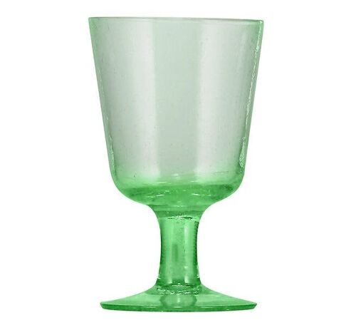 Malachite Green Handmade Wine Glass