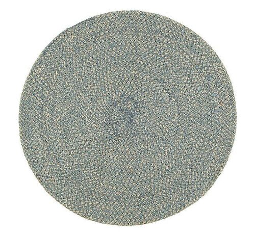 Jute Placemats 38cm in Gull Grey/Natural, x 4 Mats per inner