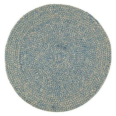 Jute Placemats 38cm in Cornflower/Natural, x 4 Mats per inner