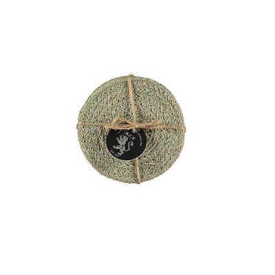 Jute Coasters in Limpid Green/Natural, Tied Set of 4