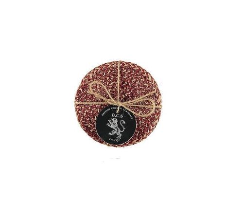 Jute Coasters in Guardsman Red/Natural, Tied Set of 4