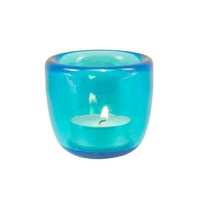 Handmade Medici Blue Tealights x 6 Pack