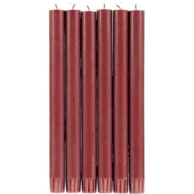 Guardsman Red Eco Dinner Candles, 6 pro Packung