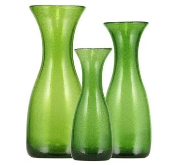 Carafe en verre fait main vert pomme 50 clt 2