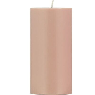 15 cm Tall SOLID Old Rose Pillar Candle