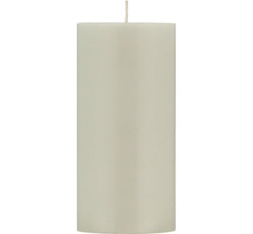 15 cm Tall SOLID Gull Grey Pillar Candle