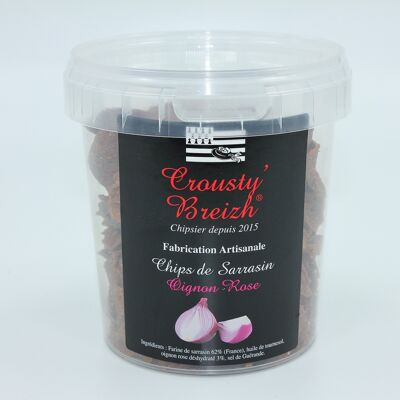 Buckwheat Crisps Pink Onion Bucket 130g