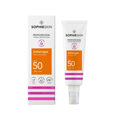 CRÈME SOLAIRE ANTI-RIDES POUR LE VISAGE SPF50 - 50 ml