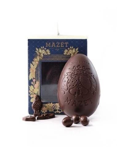 Uovo di Pasqua Blason - 12cm guarnito - F1FLO