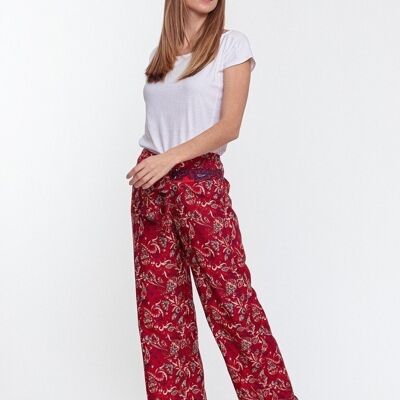 PANTALON DROIT LARGE - ML4 ROUGE P03