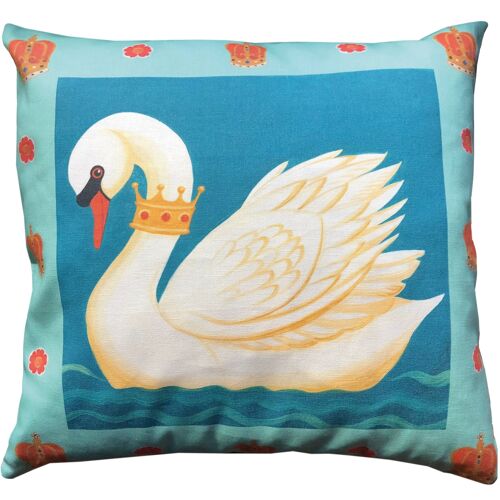 The King's Swan cushion cover