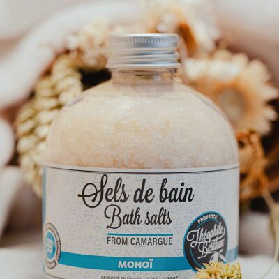 Sali da bagno della Camargue / Sali da bagno. Profumo Monoï. 350 g