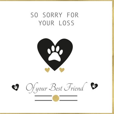 Haustier Entschuldigung für Ihren Verlust