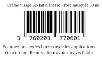 Crème Visage Bio lait d'ânesse - rose musquée 9