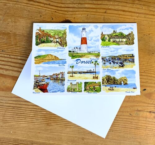 DORSET Greeting card, Images of Dorset.