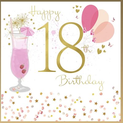 Happy Birthday Age 18 Cocktail