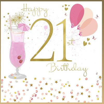 Buon compleanno Età 21 Cocktail