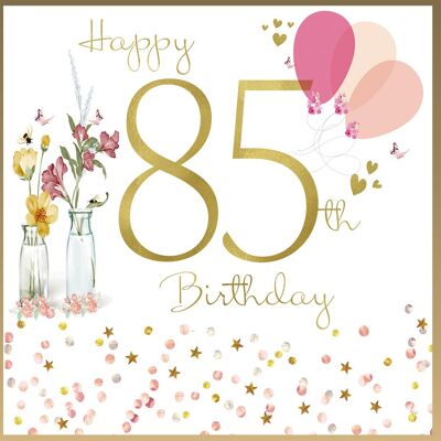 Happy Birthday Age 85 Flowers